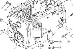 Massey Ferguson 8480 Obudowa Skrzyni Biegów CZĘŚCI 903100050021
