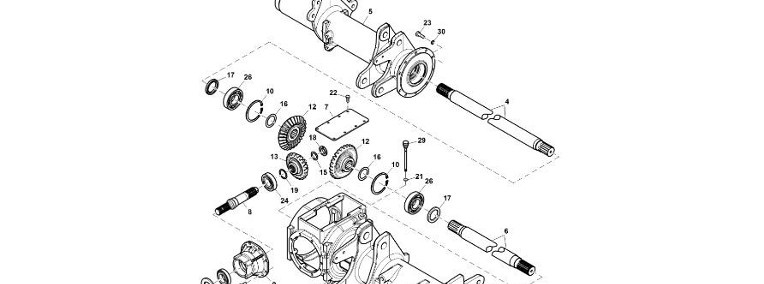 John Deere 960 - Przekładnia zębata stoźkowa CC133865 (Układ napędowy)-1