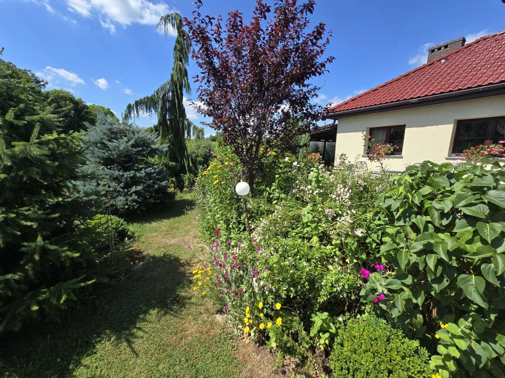 Niepowtarzalny dom w Mikołowiez pięknymi nasadzeniami na działce 10040 m2