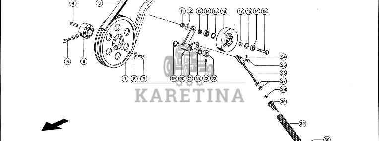 Claas Lexion 580 KOŁO PASOWE 0006672610 (Napęd odrzutnika)-1