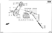 Claas Lexion 580 KOŁO PASOWE 0006672610 (Napęd odrzutnika)