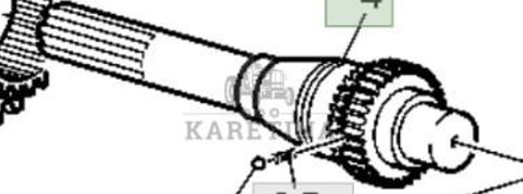 John Deere 6820 6920 6920S Wał Napędowy Przedniego WOM Części L155121-1