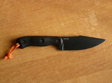 Używany nóż Ka-Bar BK18 Becker Harpoon, CZARNY, ulepszona pochwa-1