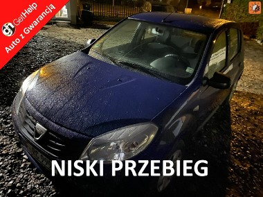 Dacia Sandero I Benzyna, niski przebieg, klimatyzacja, centr. zamek, isofix, el.szyb-1