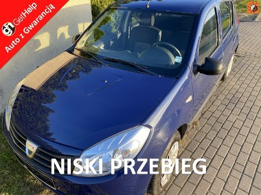 Dacia Sandero I Benzyna, niski przebieg, klimatyzacja, centr. zamek, isofix, el.szyb-1