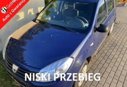 Dacia Sandero I Benzyna, niski przebieg, klimatyzacja, centr. zamek, isofix, el.szyb