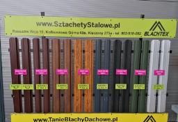 Sztachety na płot w różnych kolorach - Blachtex