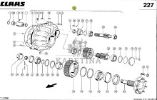 Claas Mega 208 218 Dominator 106 114 Zwolnica Kompletna Lewa 0006434152 00 0643 415 2