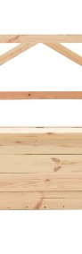 vidaXL Ławka ze schowkiem, 120 cm, lite drewno sosnowe 288584-3