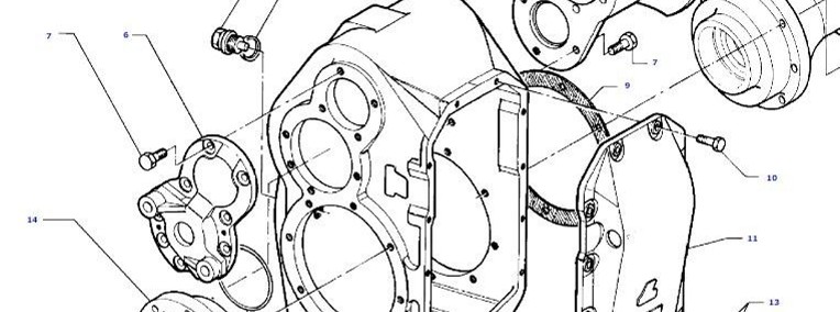 Massey Fergusson MF 30 32 - osłona skrzyni biegów D46142300-1