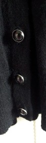 Sweter kardigan Orsay M 38 czarny L 40 guziki zapinany dekolt V serek-3