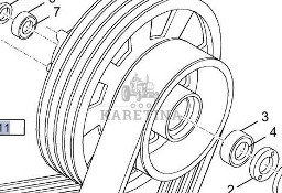 New Holland TX66 TX67 TX68 Koło Pasowe CZĘŚCI 439694