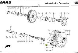 Claas Dominator 98 - zwolnica obudowa 0006069560