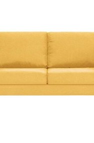 vidaXL Sofa 2-osobowa tapicerowana tkaniną, żółtaSKU:281361*-3