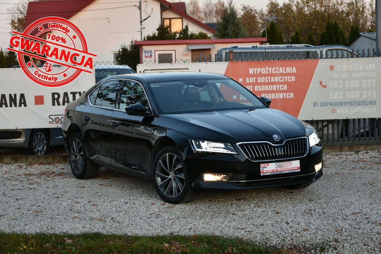 Skoda Superb III 2.0TDi 190KM DSG 2018r. SALON L&K BiX LED NAVi Ambiente el klapa