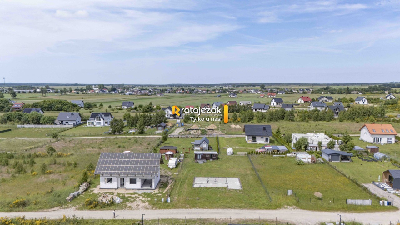 Słoneczna działka 1000 m² w Łebczu, Słonecznikowapomorskie