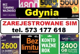 GDYNIA zrejestrowane karty SIM startery telefoniczne aktywne ANONIMOWOŚĆ