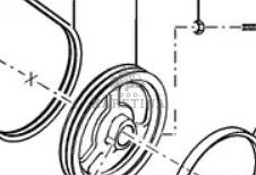 New Holland CR9080 Koło Pasowe Młocarni Zespołu Młócącego CZĘŚCI 87032102