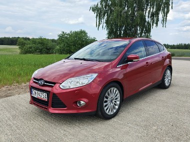 Ford Focus III TITANIUM 1.6 Benzyna 150KM Salon Polska Serwis ASO Drugi komplet kół-1