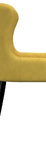 vidaXL Krzesła do jadalni, 2 szt., żółte, aksamit282530-4