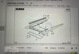 Claas dominator 150-130 , 68-78 , Avero 160 - 240 skrzynia sitowa oryginał