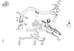 Fendt 828 Vario - wspornik błotnika tył H931700050511 H931700050521