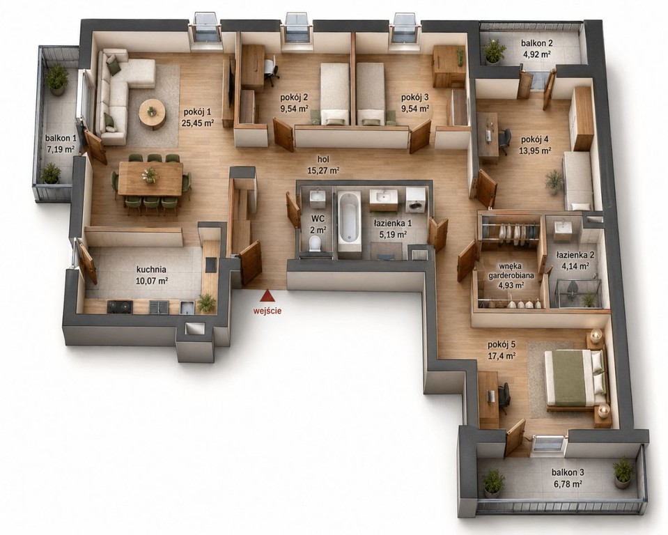 ⭐3 BALKONY | WKD 5 MIN | Ostatnie sztuki! | 0%⭐