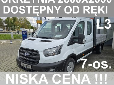 Ford Transit L3 7-os. Skrzynia 2800x2200 Brygadowy Kamera Czujniki Odręki NiskaCe-1