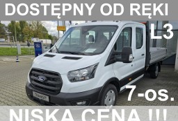 Ford Transit L3 7-os. Skrzynia 2800x2200 Brygadowy Kamera Czujniki Odręki NiskaCe