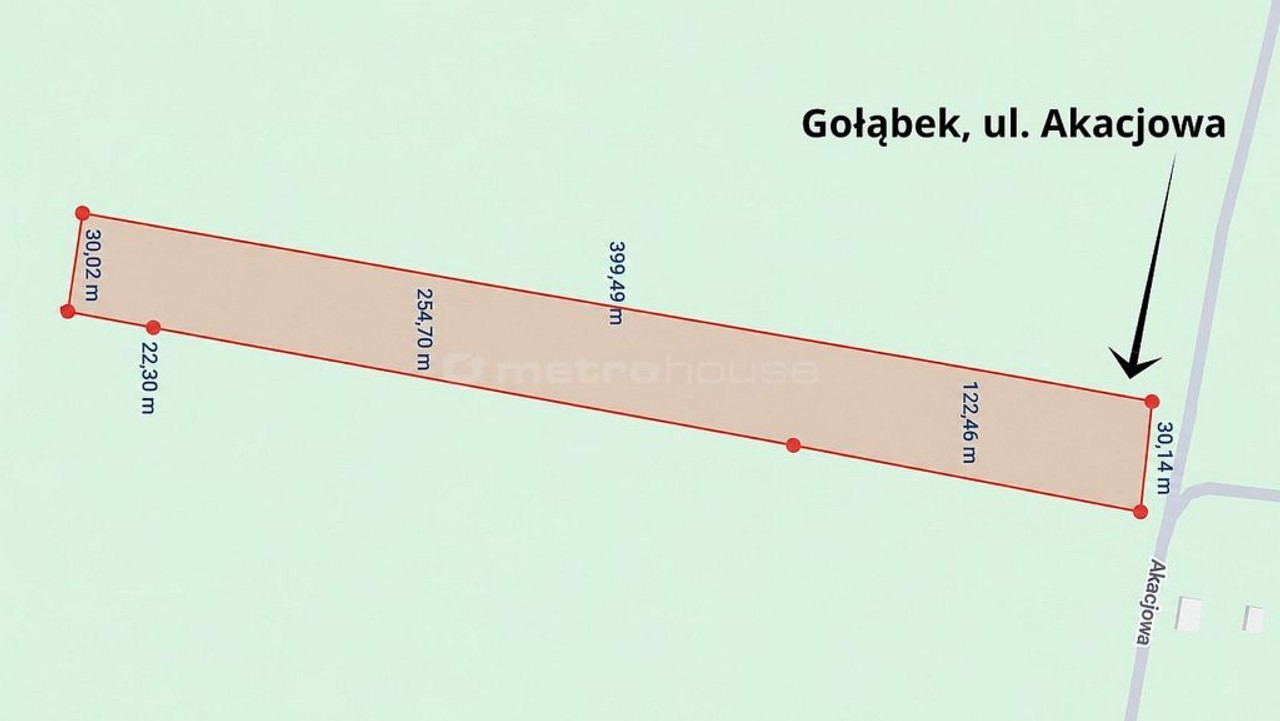 Działka na sprzedaż, 12015 m², Skórzec Gołąbek - Więcej