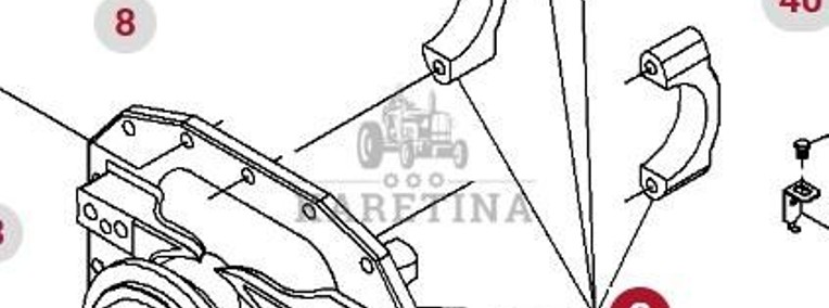 Valtra S274 S294 S324 S394 Fendt S927 S930 S933 S939 Wspornik Mechanizmu Różnicowego 7700471301-1