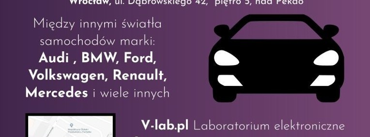 Naprawa Samochodowych Lamp LED, Serwis świateł Auto LED Wrocław-1