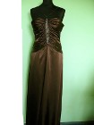 Sukienka - suknia maxi wieczorowa - satyna - 40 / 42 L - biust 96 cm