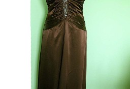 Sukienka - suknia maxi wieczorowa - satyna - 40 / 42 L - biust 96 cm