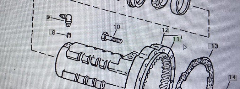 John Deere R57616/R6426/przekładnia pierścieniowa-wieniec/John 4555/4755/4955-1
