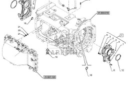 New Holland T6070 Pokrywa kołnierzowa 84231283