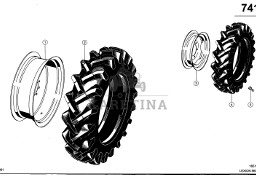 Claas Lexion 560 OPONA BEZ DĘTKI 0007593261 (Ogumienie)