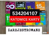 ANONIMOWE KARTY SIM ZAREJESTROWANE Katowice CZESKIE STARTERY AKTYWNE 