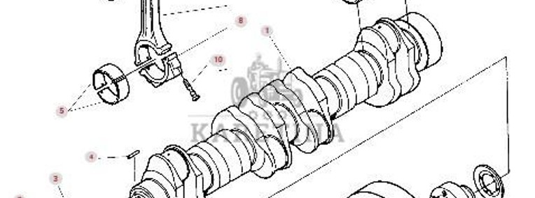 Massey Ferguson Cerea 7272 7274 7276 AL Wał Korbowy Wałek Rozrządu Korbowód Tłok Koło Zamachowe-1