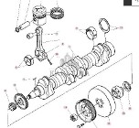 Massey Ferguson Cerea 7272 7274 7276 AL Wał Korbowy Wałek Rozrządu Korbowód Tłok Koło Zamachowe