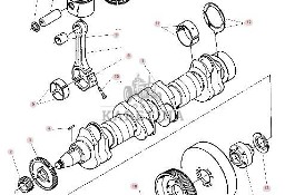Massey Ferguson Cerea 7272 7274 7276 AL Wał Korbowy Wałek Rozrządu Korbowód Tłok Koło Zamachowe