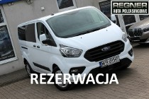 Ford Transit Custom Długi 9-osobowy 130KM SalonPL FV23% Android Tempomat Nowy Rozrząd