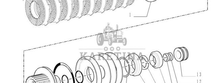 New Holland T6010 Piasta 5153328-1