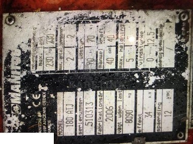 Manitou 180 ATJ Wieniec Obrotu - [Części]-1