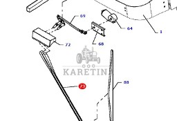 Massey Fergusson MF 30 32 - mechanizm wycieraczki D45080044
