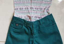 Denim Sublevel krótkie spodenki spodnie bermudy szorty dżinsowe  koszulka 