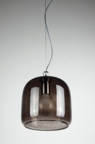 Szklana lampa wisząca walec na lince ROLLSBO-2