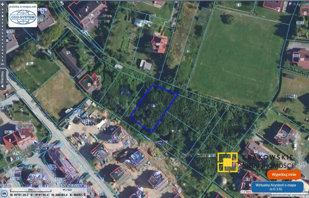 3 DZIAŁKI BUDOWLANE 630M2 / 608 M2 / 632 M2 - Widok 2