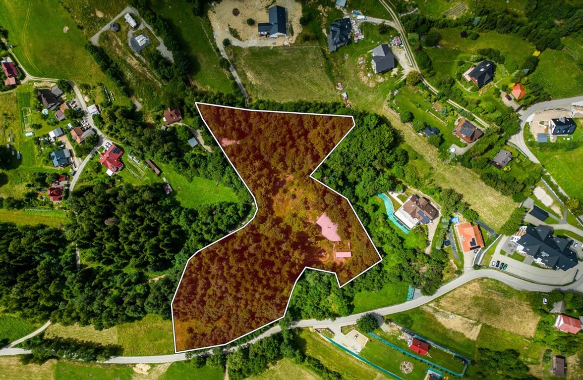 Pcim - teren 1,32 ha blisko natury, duży potencjał – pohled 5