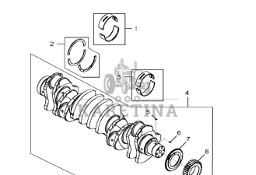 John Deere 9470RX - Wał korbowy RE522871 (Silnik)